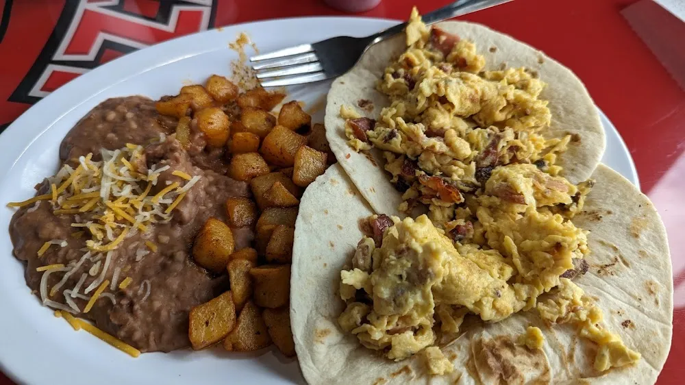 Bacon Egg and Cheese Taco Plate